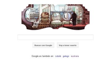 Doodle en homenaje a Borges