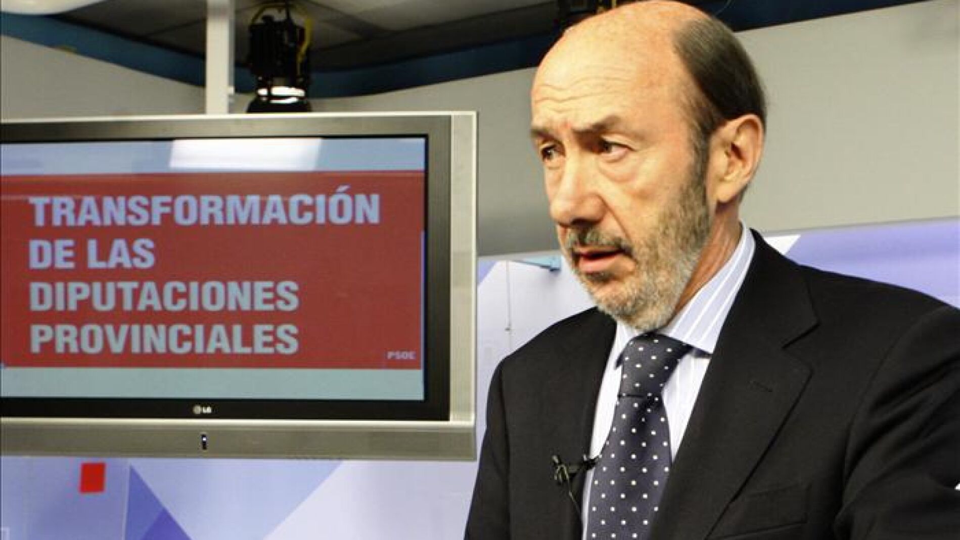 El candidato socialista a la presidencia del Gobierno, Alfredo P&eacute;rez Rubalcaba
