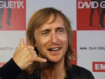 David Guetta en un momento de la entrevista que concedió a antena 3.