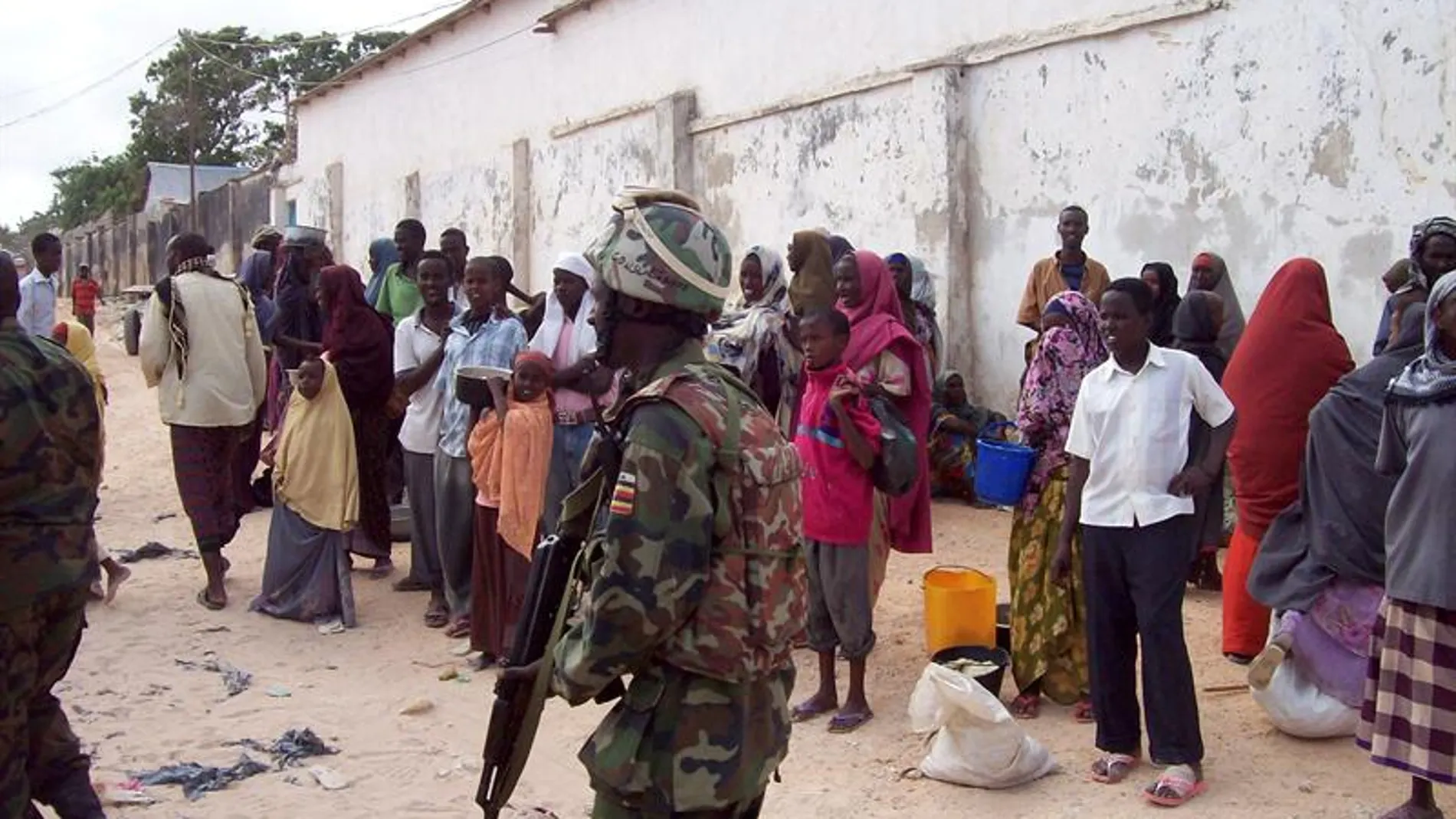 Imagen de un soldado de la Misión de la Unión Africana en Somalia Imagen de un soldado de la Misión de la Unión Africana en Somalia