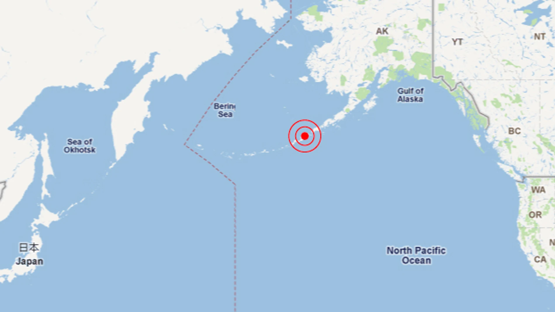 Un terremoto de 7,1 grados en el sureste de Alaska Un terremoto de 7,1 grados en el sureste de Alaska