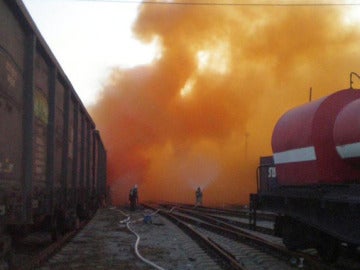 Una fuga de bromo en un tren en Rusia