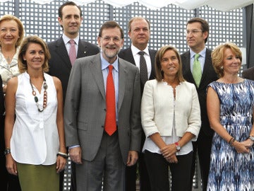 Rajoy junto a algunos integrantes de la Junta Directiva
