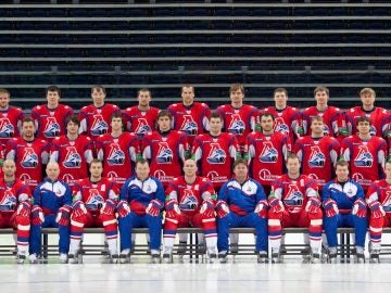 El equipo ruso de hockey sobre hielo Lokomotiv