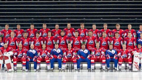 El equipo ruso de hockey sobre hielo Lokomotiv