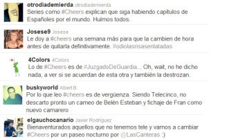 Estreno Cheers - Twitter