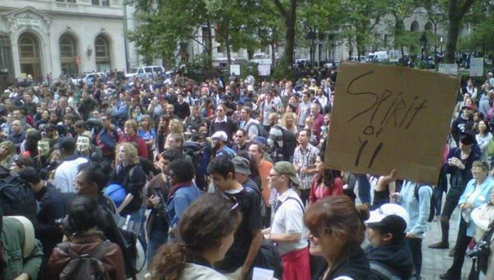 Protestas frente a Wall Street