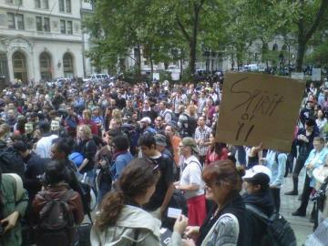 Protestas frente a Wall Street