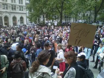 Protestas frente a Wall Street Protestas frente a Wall Street
