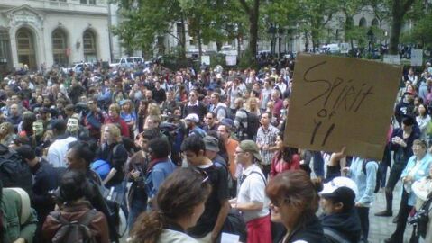 Protestas frente a Wall Street