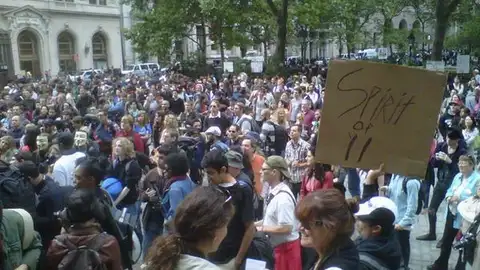 Protestas frente a Wall Street Protestas frente a Wall Street