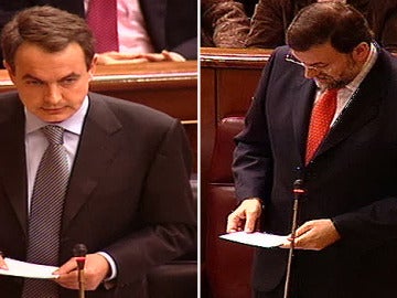 Primer cara a cara Zapatero - Rajoy