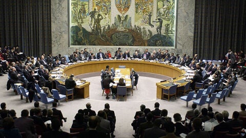 Consejo de Seguridad de la ONU durante su reuni&oacute;n