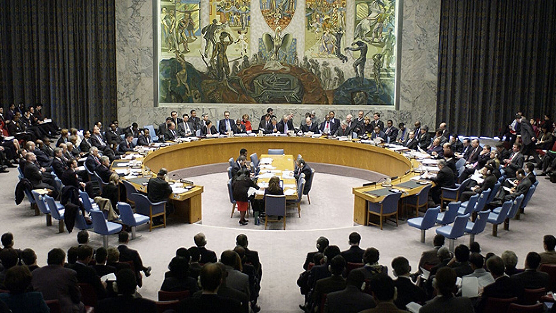 Consejo de Seguridad de la ONU durante su reuni&oacute;n
