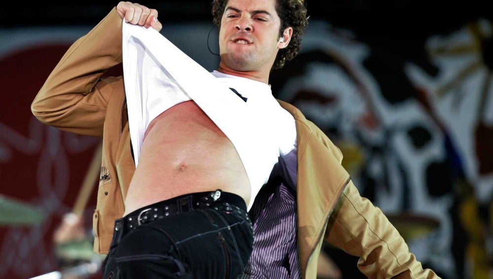 David Bisbal en pleno concierto