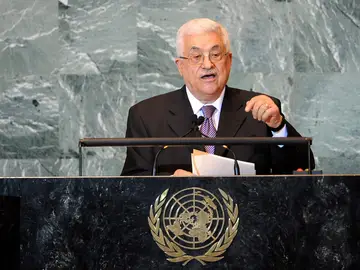 Mahmud Abbás, ante la Asamblea General de la ONU Mahmud Abbás, ante la Asamblea General de la ONU
