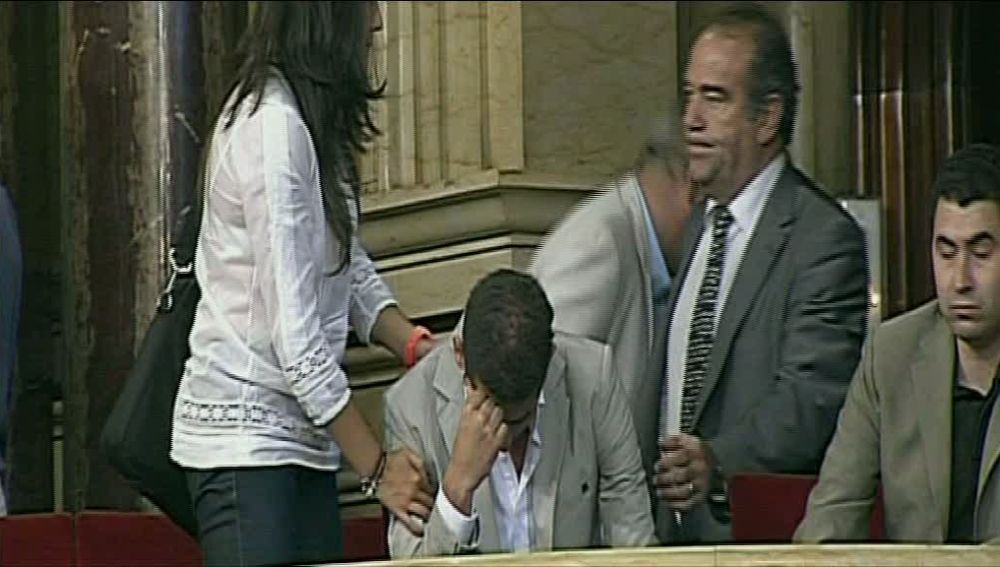 Serafín Marín se lamenta en el Parlament