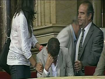 Serafín Marín se lamenta en el Parlament