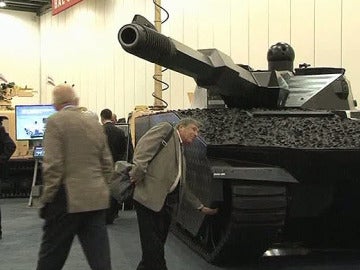 Un tanque con el sistema antiradares