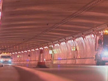 Accidente dentro de un túnel