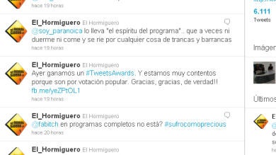 Ganadores de un Tweets Awards