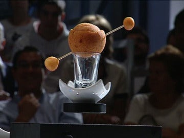  Buñuelo con hongos, huevo y jamón lo mejor del concurso de las tapas de Madrid 