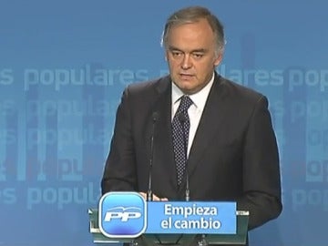 González Pons, durante la comparecencia