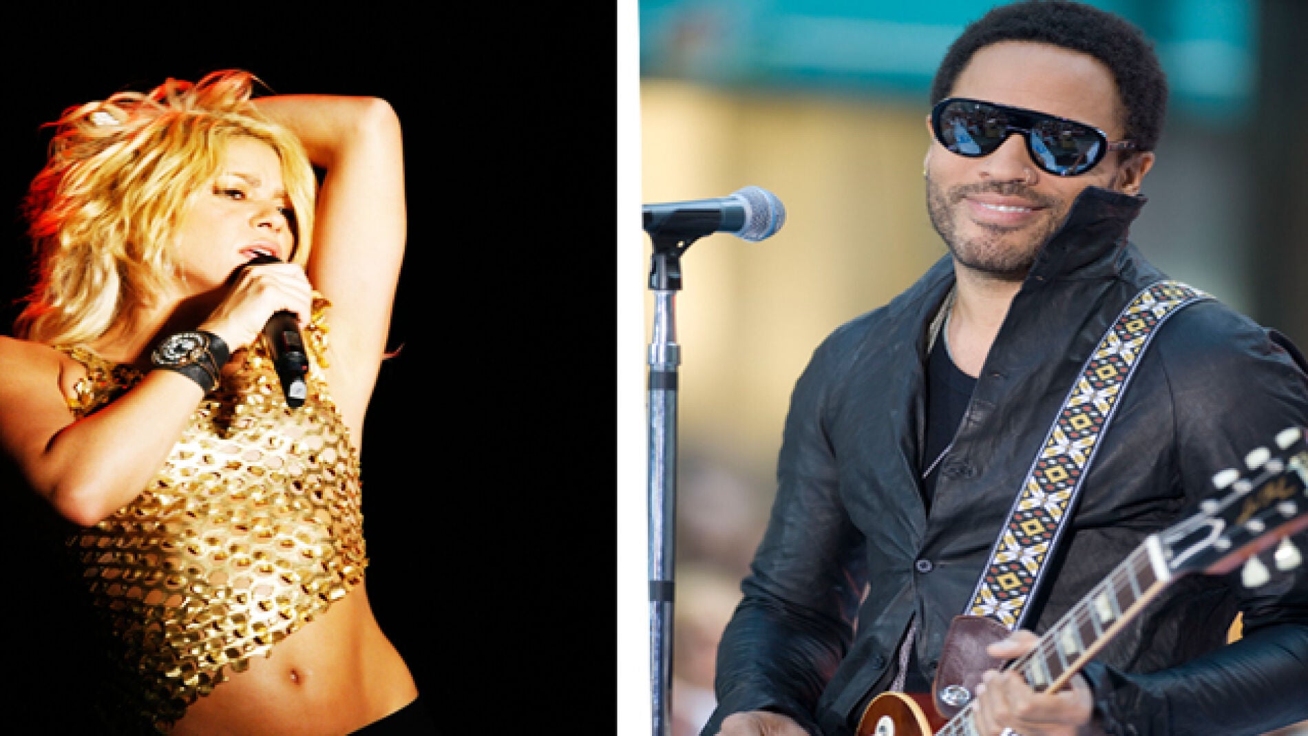 La colombiana shakira y el estadounidense Lenny Kravitz compartir&aacute;n cartel en el Rock in R&iacute;o.