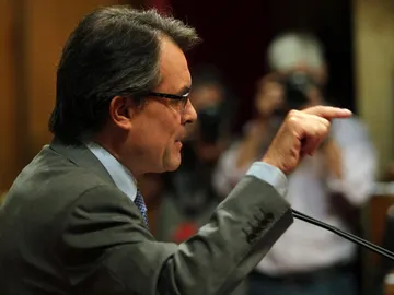 Artur Mas en el Parlamento catalán Artur Mas en el Parlamento catalán