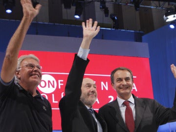 González, Rubalcaba y Zapatero