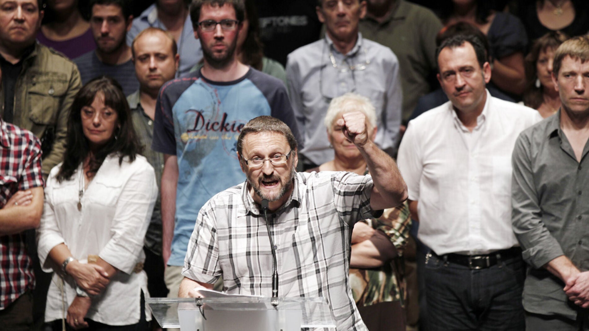 El secretario general de EA, Peio Urizar