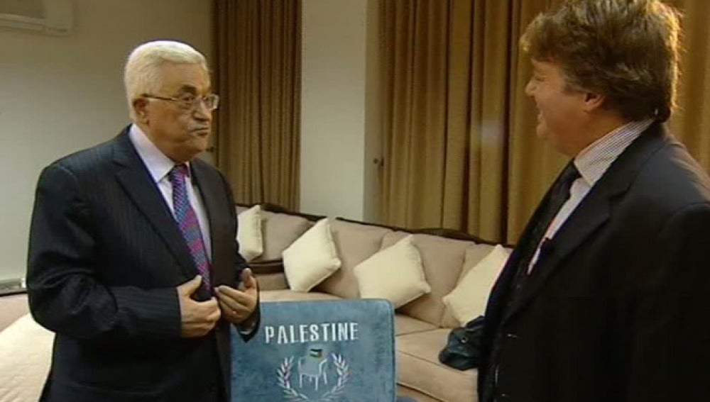 Mahmud Abbas con Henrique Cymermann