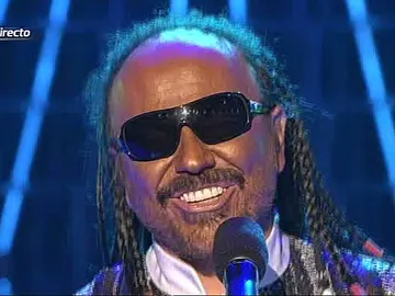 Santiago Segura como Stevie Wonder en la gala 2 Santiago Segura como Stevie Wonder en la gala 2