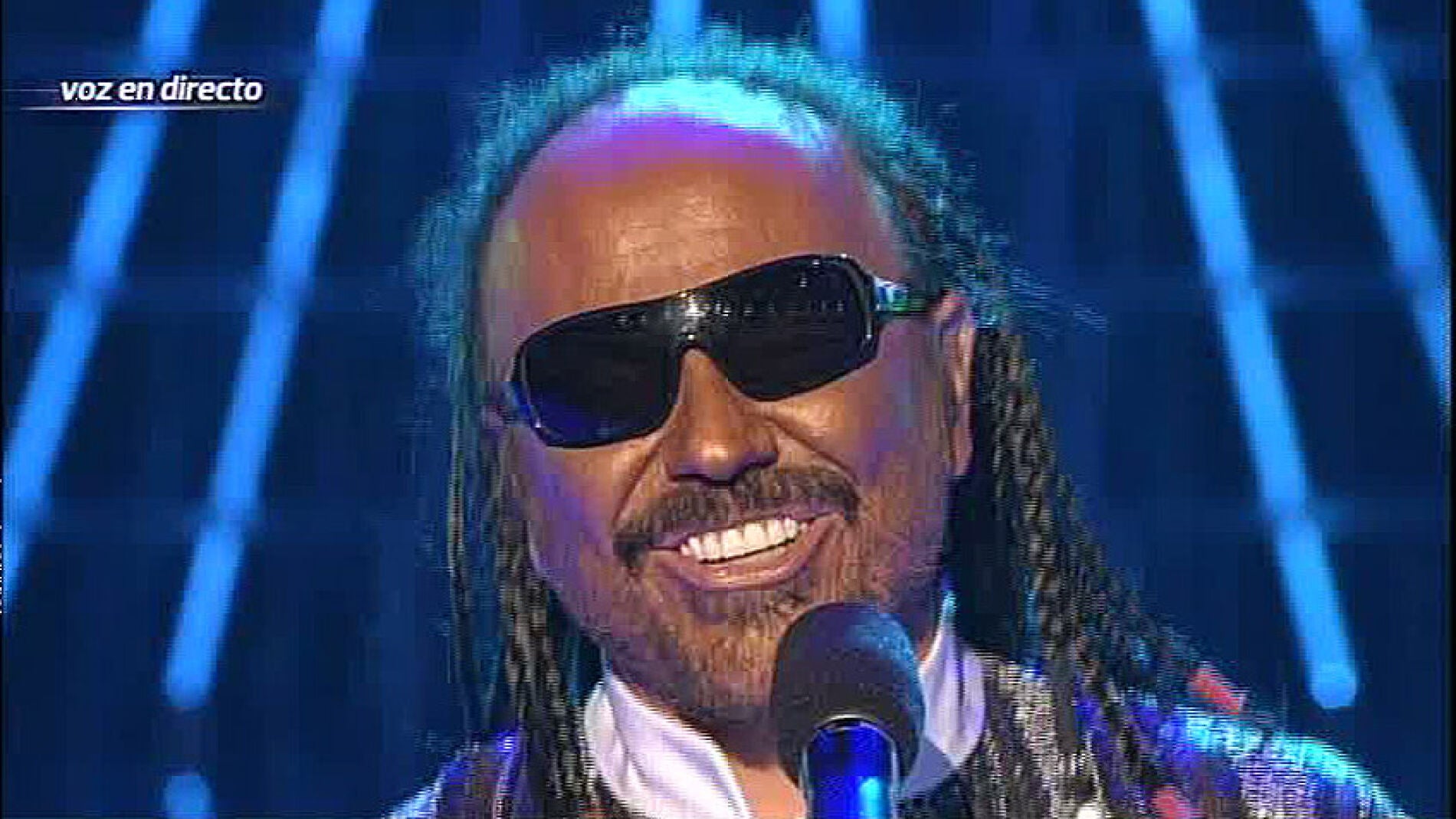 Santiago Segura como Stevie Wonder en la gala 2