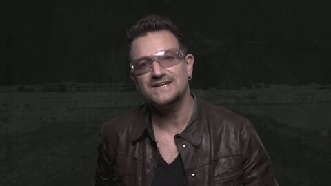Bono en una campa&ntilde;a publicitaria contra el hambre