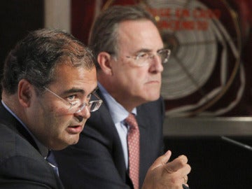 Los presidentes de los bancos Pastor y Popular Los presidentes de los bancos Pastor y Popular