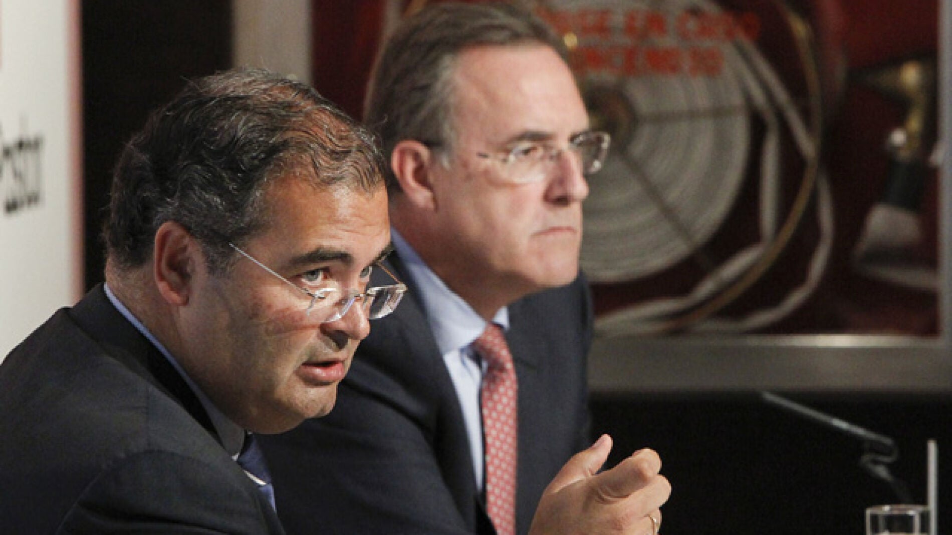 Los presidentes de los bancos Pastor y Popular