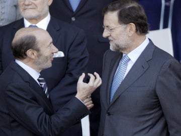 Rubalcaba y Rajoy, en una imagen de archivo