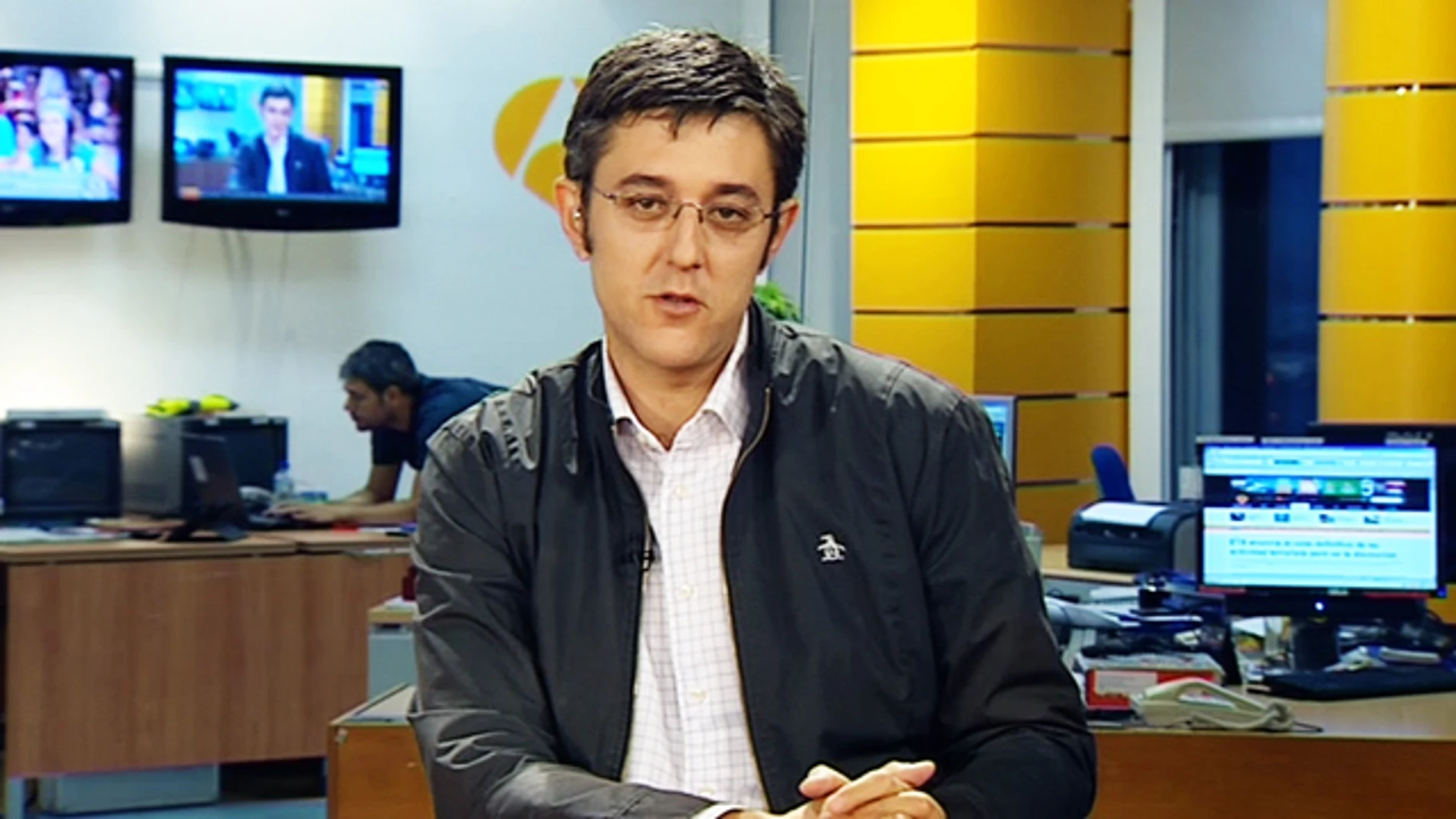 Eduardo Madina en la sede de antena 3 Euskadi