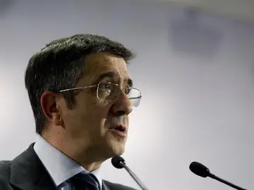 El lehendakari, Patxi López, durante su comparecencia El lehendakari, Patxi López, durante su comparecencia