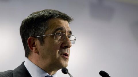 El lehendakari, Patxi L&oacute;pez, durante su comparecencia