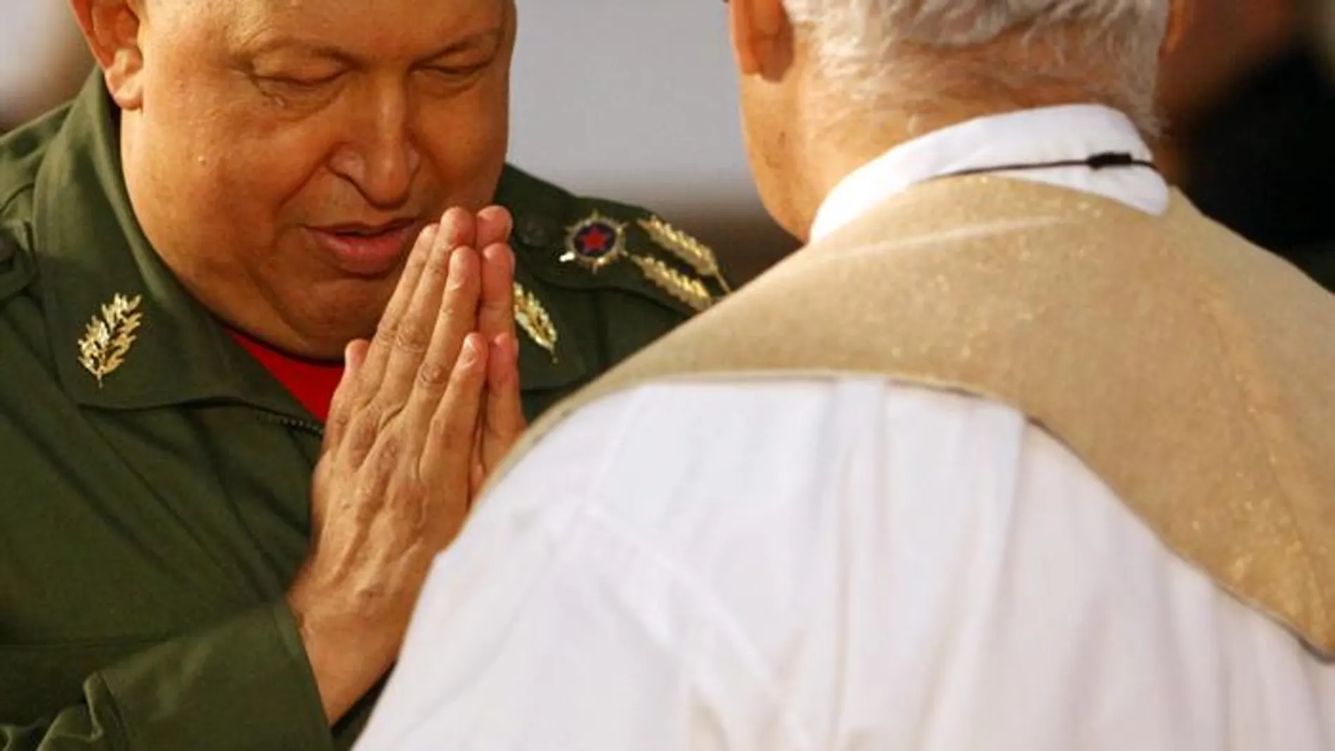 Chávez, en una misa a su regreso a Venezuela Chávez, en una misa a su regreso a Venezuela