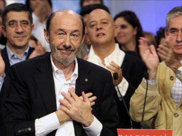 El candidato del PSOE a la Presidencia del Gobierno, Alfredo Pérez Rubalcaba