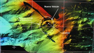 Cartografía del volcán submarino