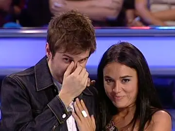 Julián López y Nuria en Atrapa un millón Julián López y Nuria en Atrapa un millón