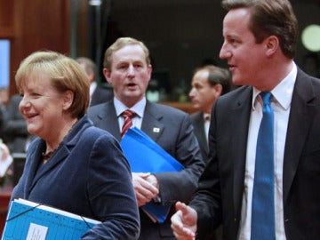 Angela Merkel y David Cameron