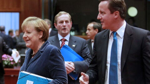 Angela Merkel y David Cameron