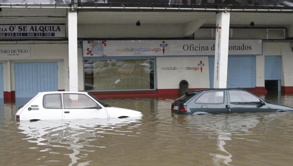 Inundaciones en Vigo por la borrasca Nils