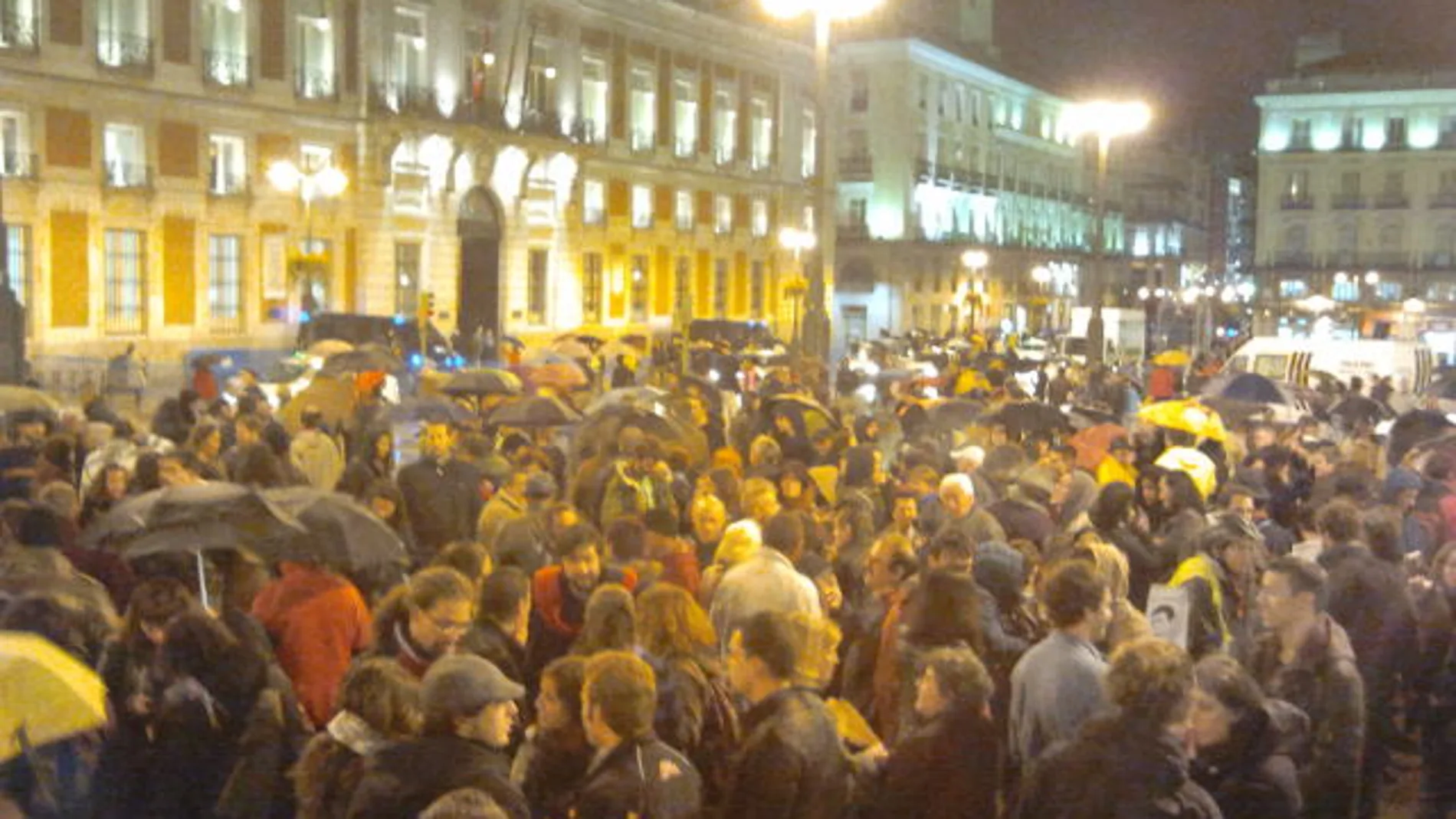 Manifestación del 15-M en Sol el 4 de noviembre