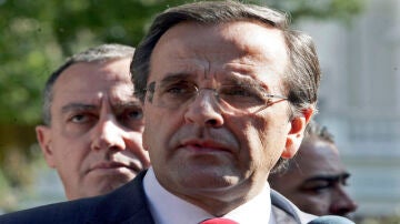 El líder del partido heleno Nueva Democracia, Antonis Samarás.